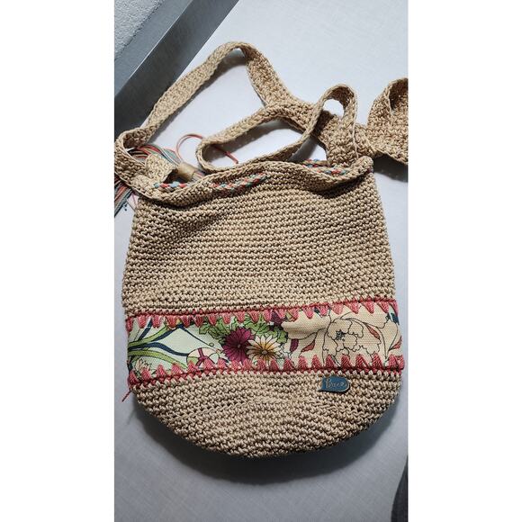 Sakroots woven crochet jute crossbody bag - Picture 3 of 9